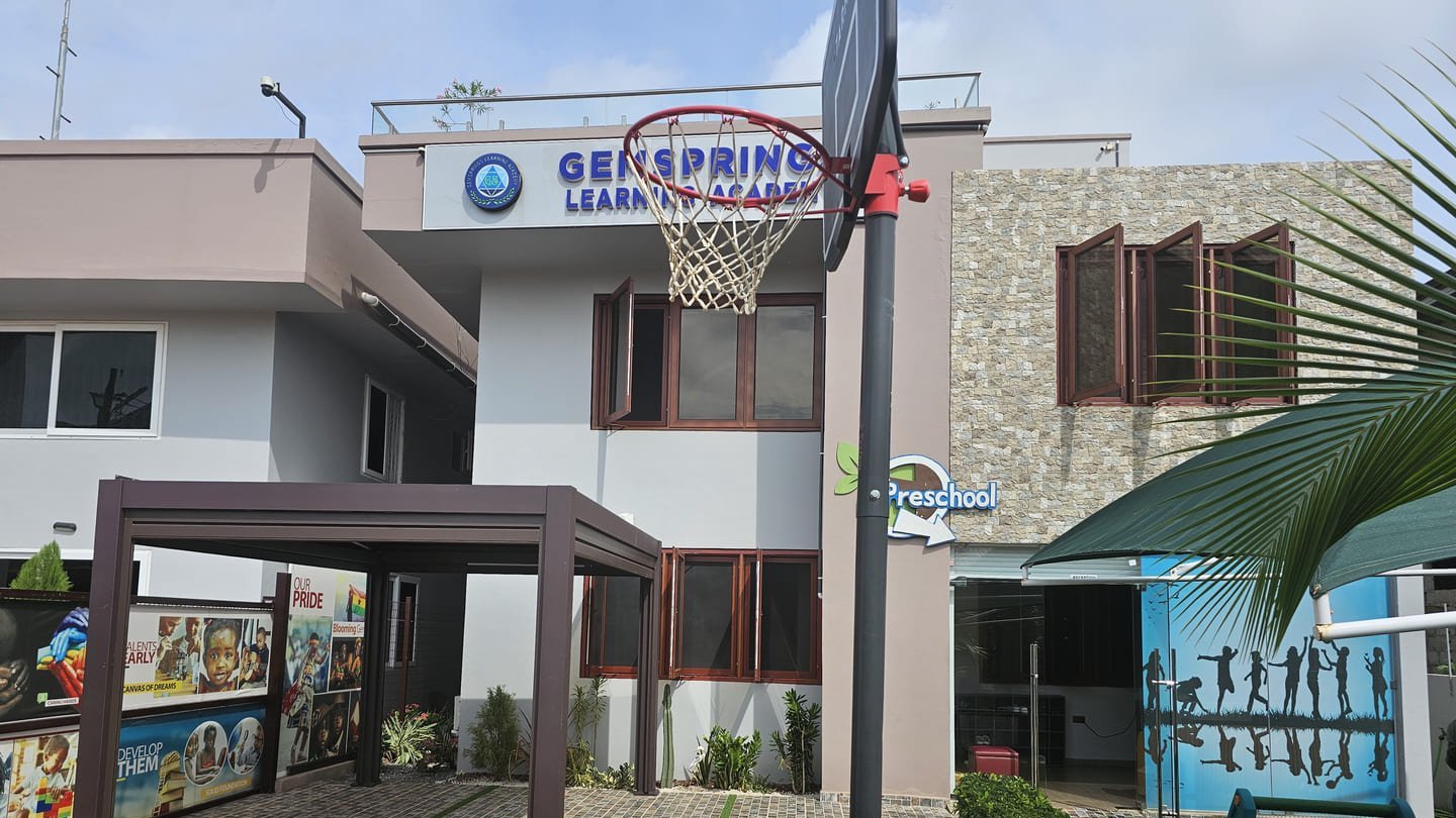 The Gemsprings Learning Academy campus frontage and school sign